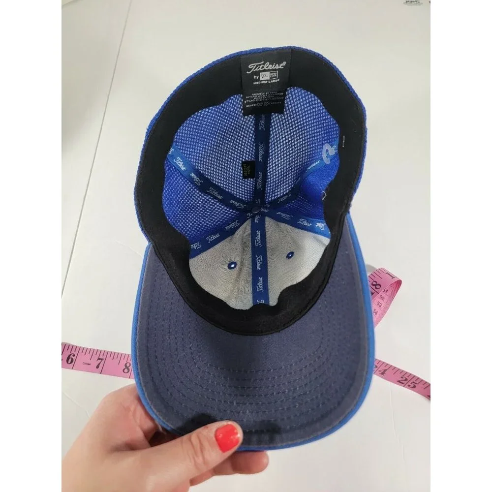 TITLEIST FootJoy Pro V1 Golf‎ Tour Baseball Hat Cap Fiitted Medium Large Blue